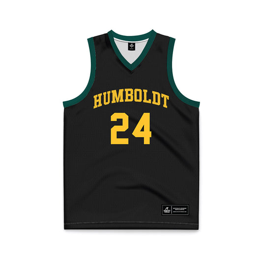 Cal Poly Humboldt - NCAA Women's Basketball : Alyssa Kem - Black Basketball Jersey-0