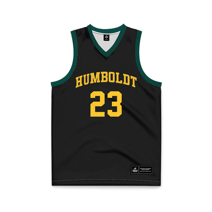 Cal Poly Humboldt - NCAA Women's Basketball : Kya Kanoho - Black Basketball Jersey-0