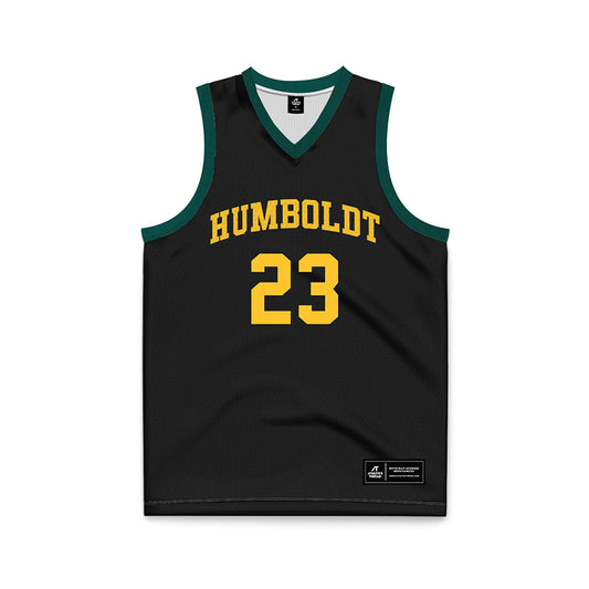 Cal Poly Humboldt - NCAA Women's Basketball : Kya Kanoho - Black Basketball Jersey-0