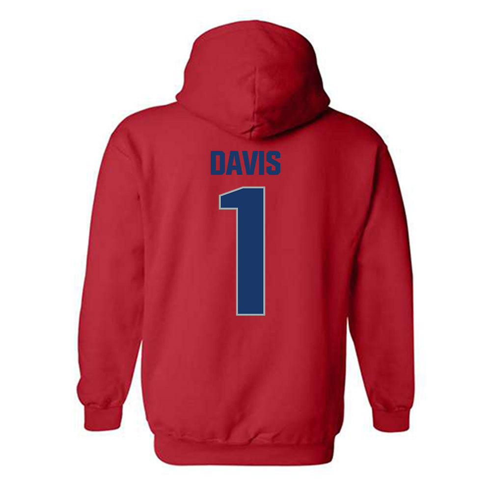 Francis Marion - NCAA Men's Basketball : Shannon Davis - Hooded Sweatshirt-1