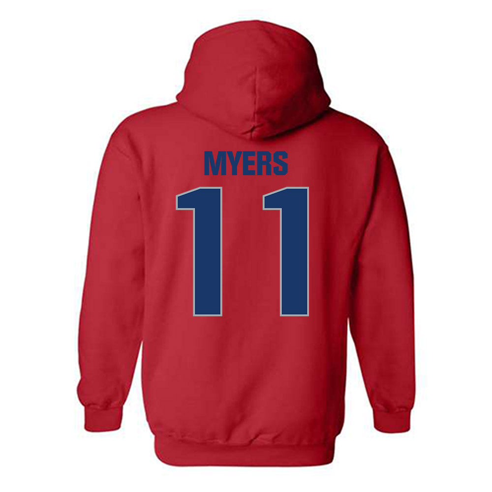 Francis Marion - NCAA Women's Basketball : Tyra Myers - Hooded Sweatshirt-1