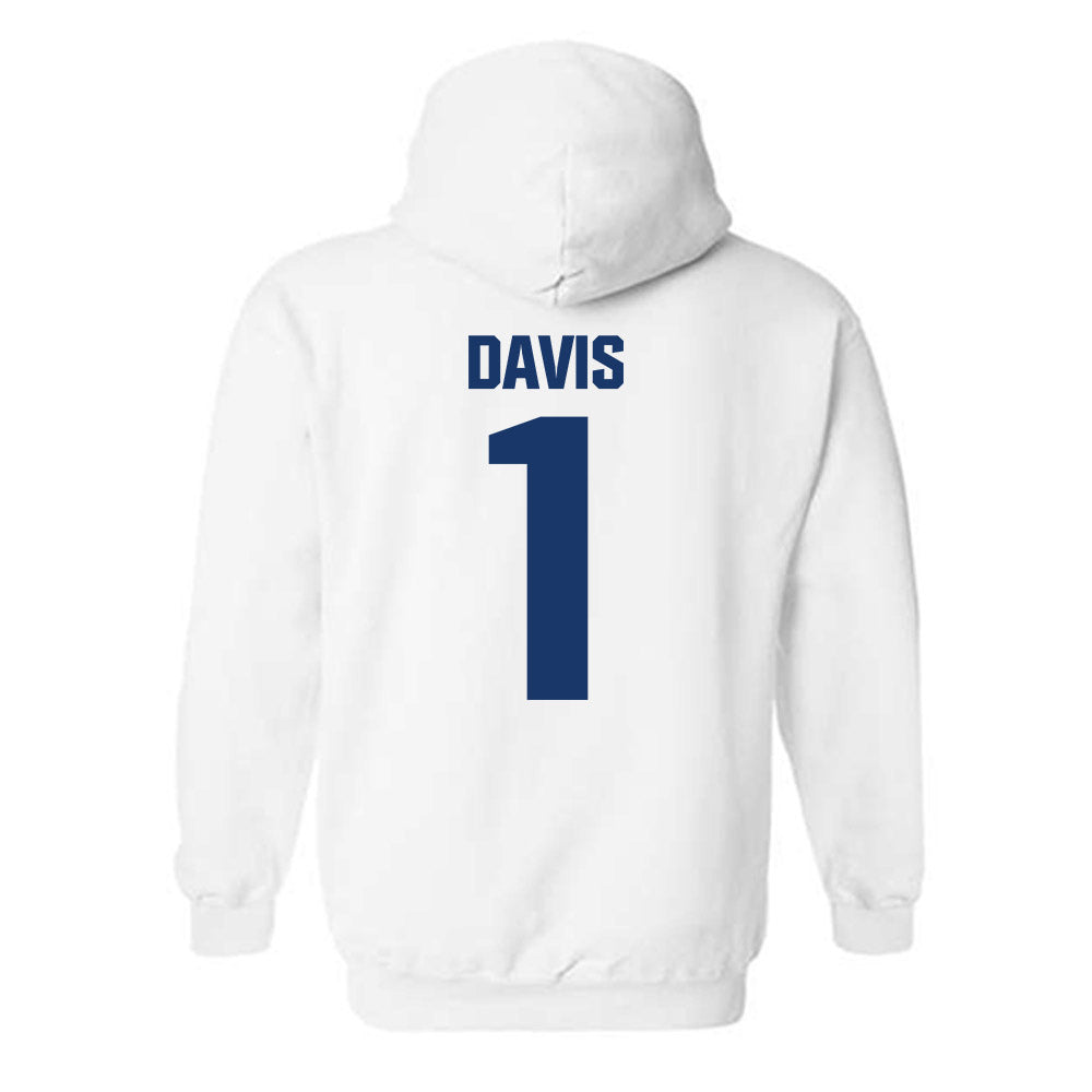Francis Marion - NCAA Men's Basketball : Shannon Davis - Hooded Sweatshirt-1