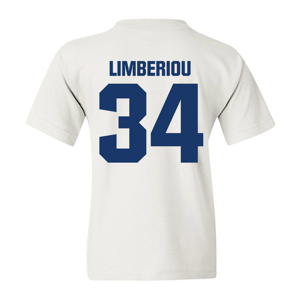 Francis Marion - NCAA Acrobatics & Tumbling : Mia Limberiou - Youth T-Shirt-1