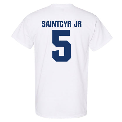 Francis Marion - NCAA Men's Basketball : Farid SaintCyr Jr - T-Shirt-1