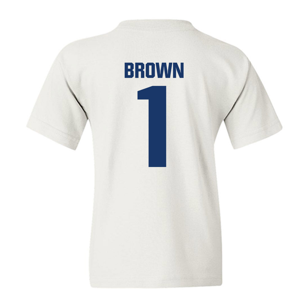Francis Marion - NCAA Acrobatics & Tumbling : Mikayla Brown - Youth T-Shirt-1
