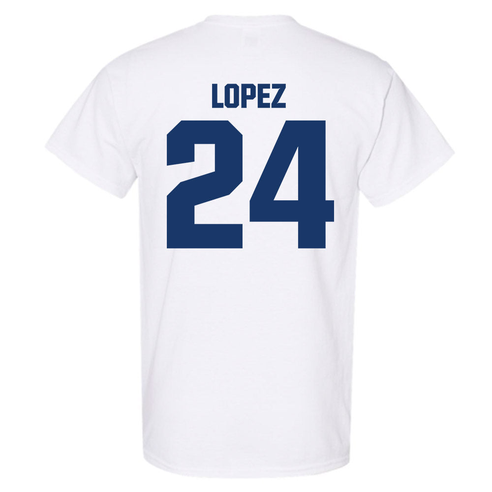 Francis Marion - NCAA Women's Soccer : Alena Lopez - T-Shirt-1