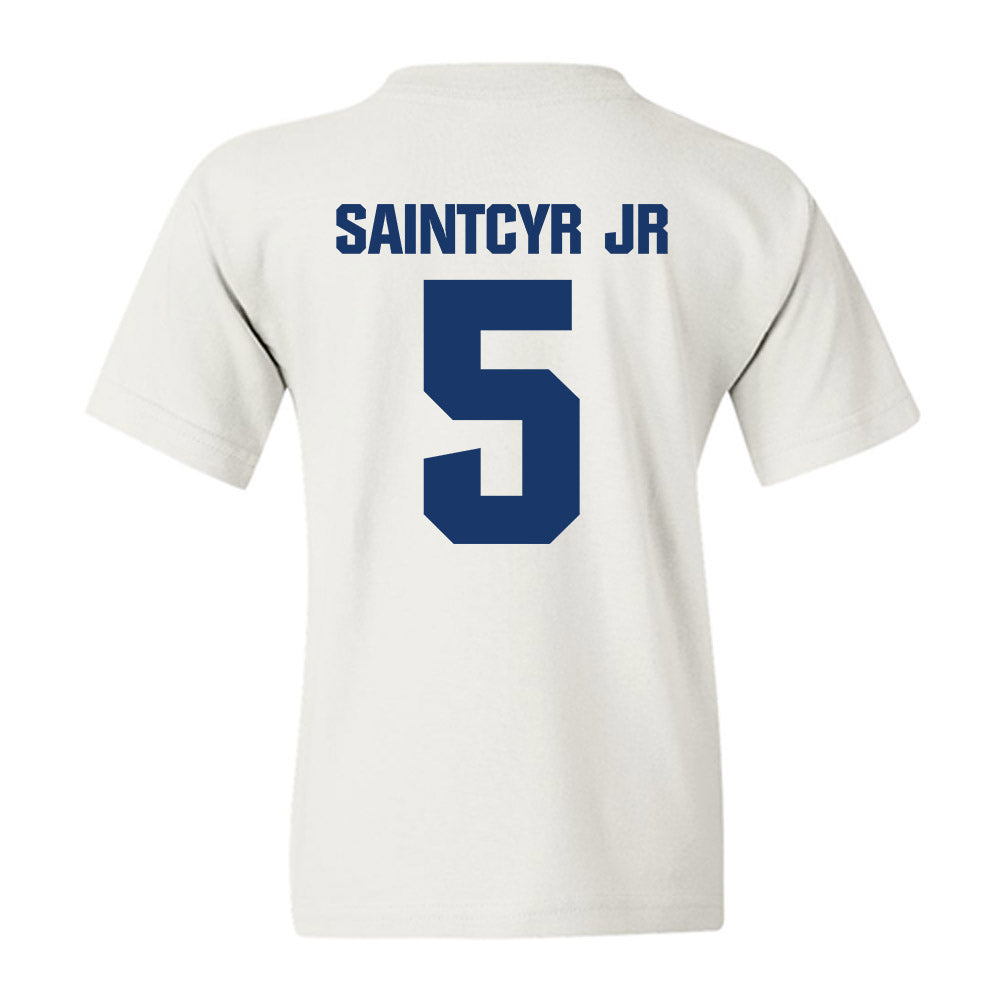 Francis Marion - NCAA Men's Basketball : Farid SaintCyr Jr - Youth T-Shirt-1