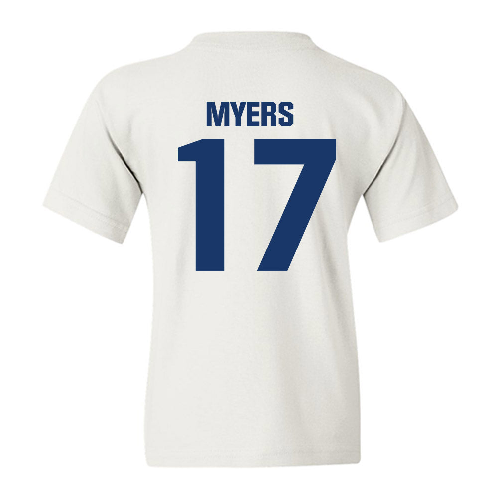 Francis Marion - NCAA Acrobatics & Tumbling : Chloe Myers - Youth T-Shirt-1