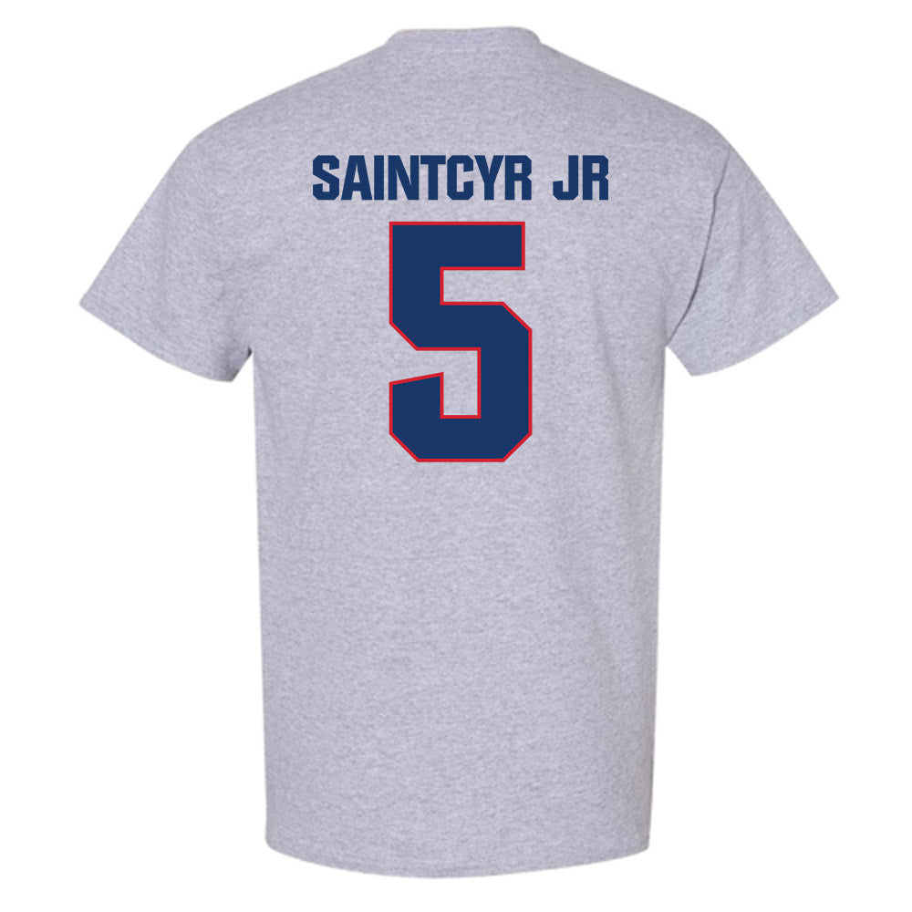 Francis Marion - NCAA Men's Basketball : Farid SaintCyr Jr - T-Shirt-1