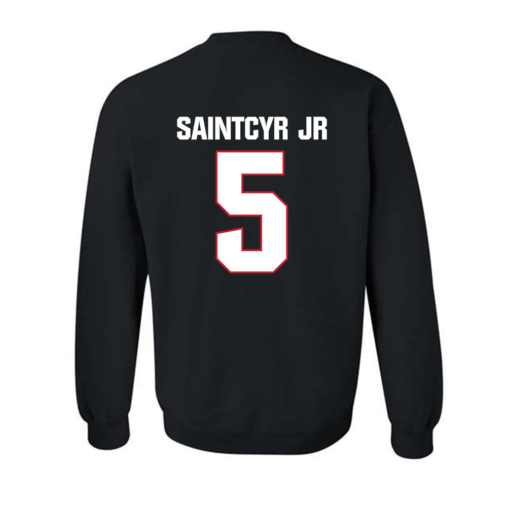 Francis Marion - NCAA Men's Basketball : Farid SaintCyr Jr - Crewneck Sweatshirt-1