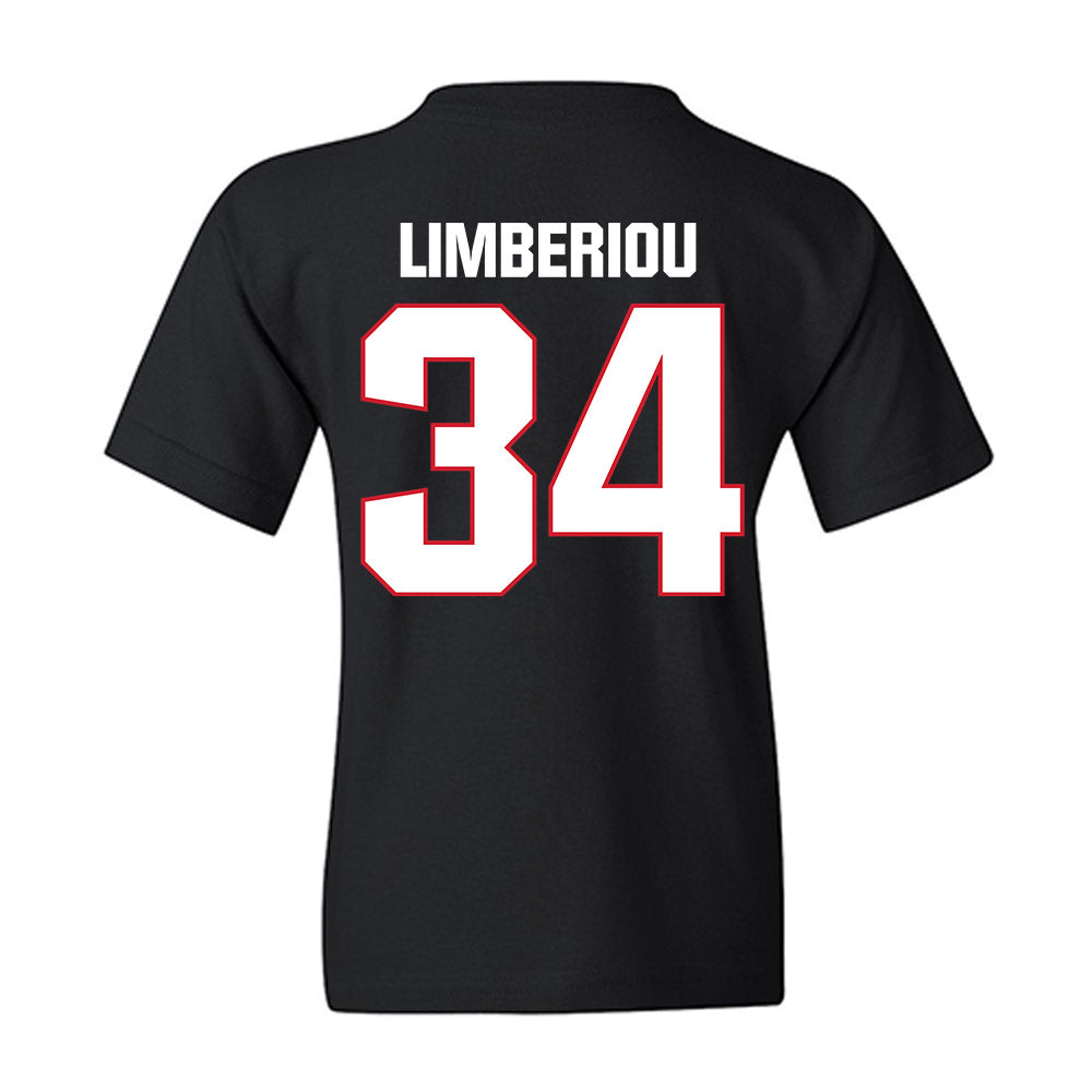 Francis Marion - NCAA Acrobatics & Tumbling : Mia Limberiou - Youth T-Shirt-1