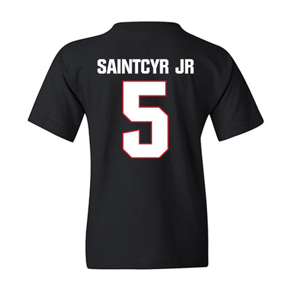 Francis Marion - NCAA Men's Basketball : Farid SaintCyr Jr - Youth T-Shirt-1