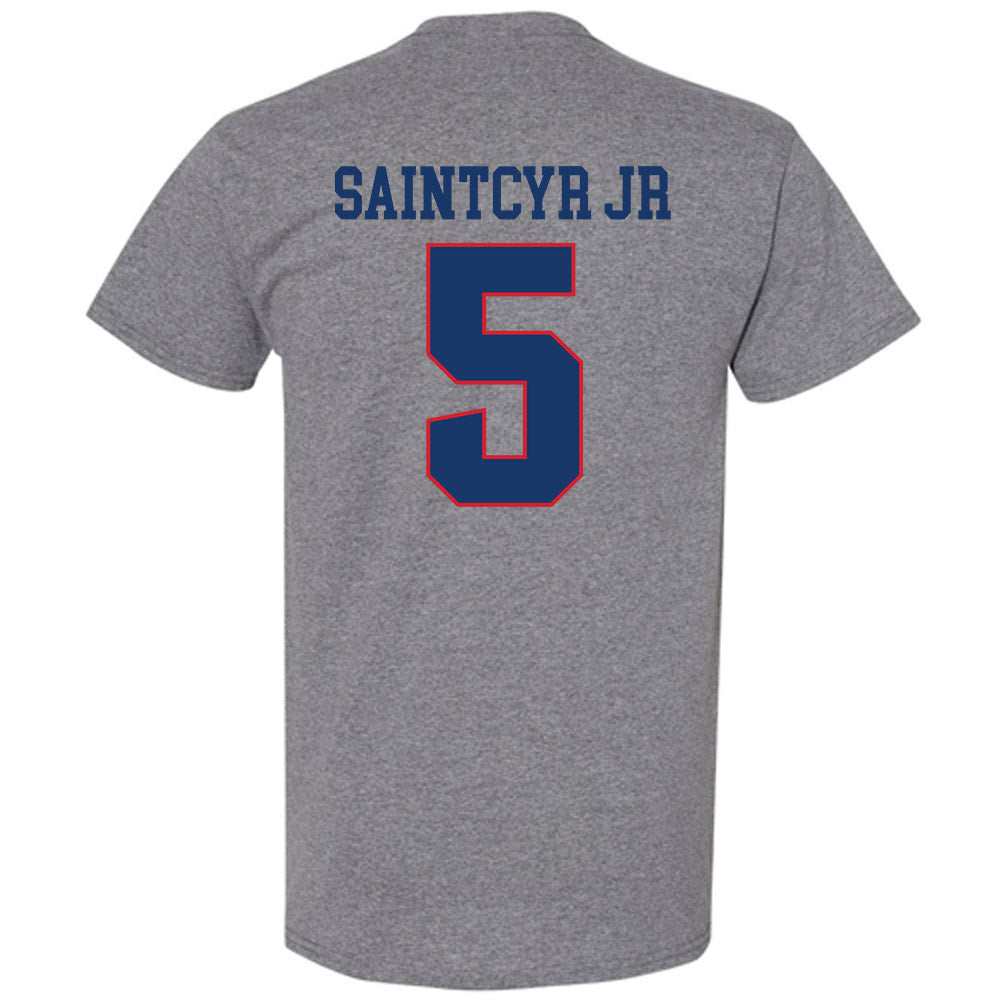 Francis Marion - NCAA Men's Basketball : Farid SaintCyr Jr - T-Shirt-1