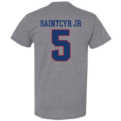 Francis Marion - NCAA Men's Basketball : Farid SaintCyr Jr - T-Shirt-1