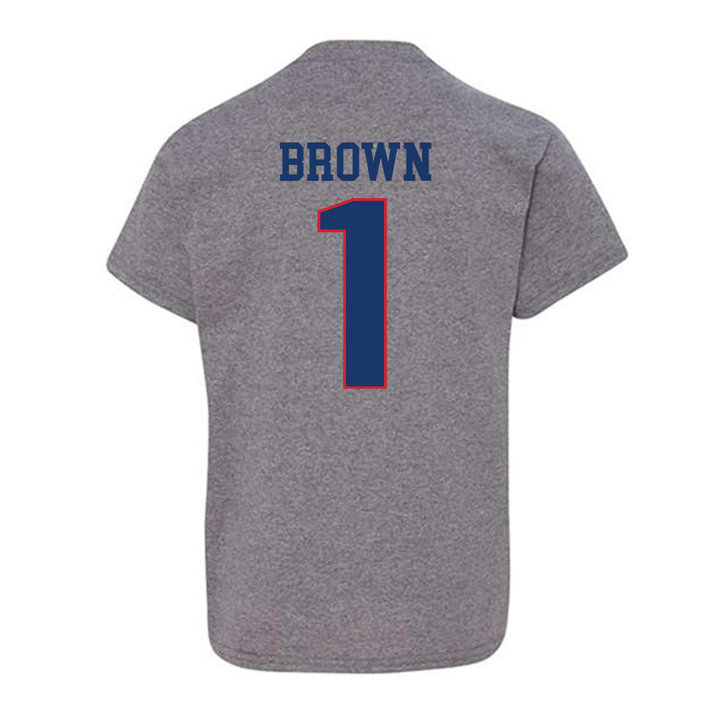 Francis Marion - NCAA Acrobatics & Tumbling : Mikayla Brown - Youth T-Shirt-1