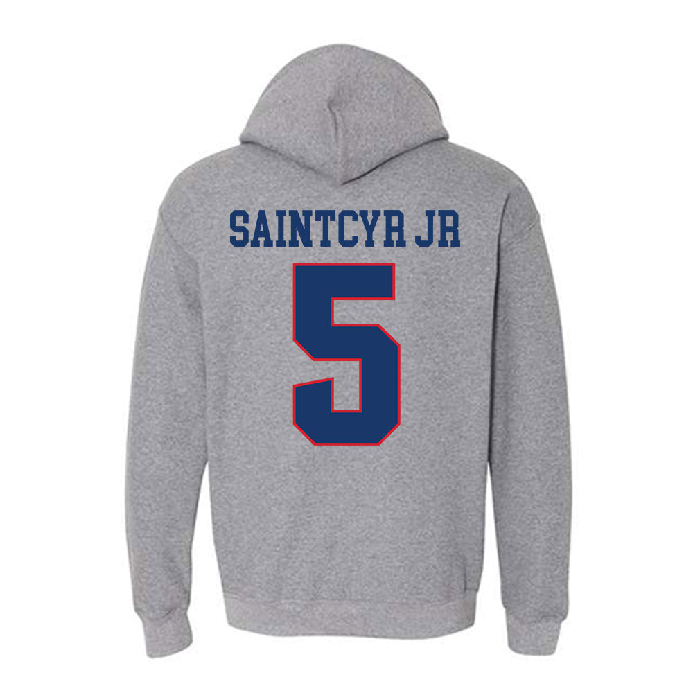 Francis Marion - NCAA Men's Basketball : Farid SaintCyr Jr - Hooded Sweatshirt-1