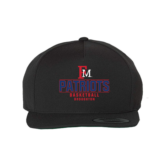 Francis Marion - NCAA Men's Basketball : Jaden Broughton - Snapback Hat-0
