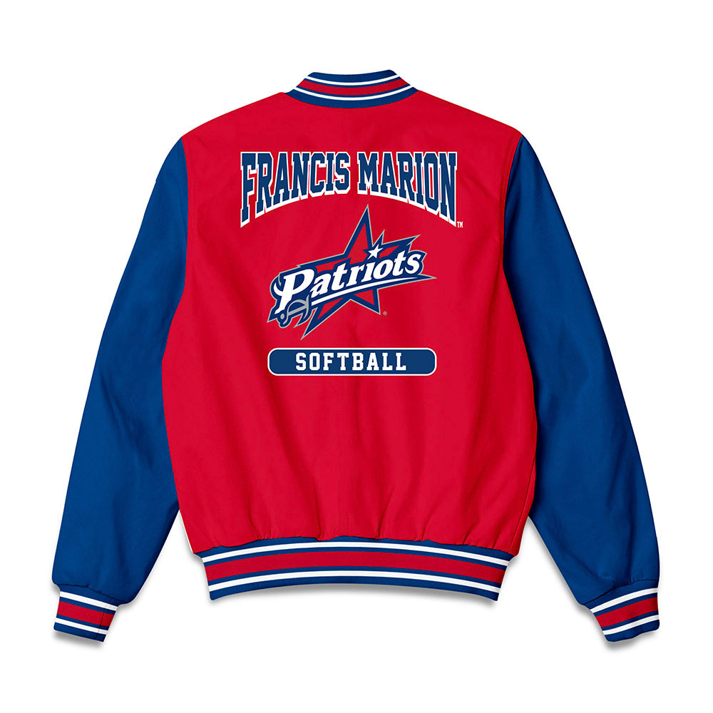 Francis Marion - NCAA Softball : Lainey Amaker - Bomber Jacket-1