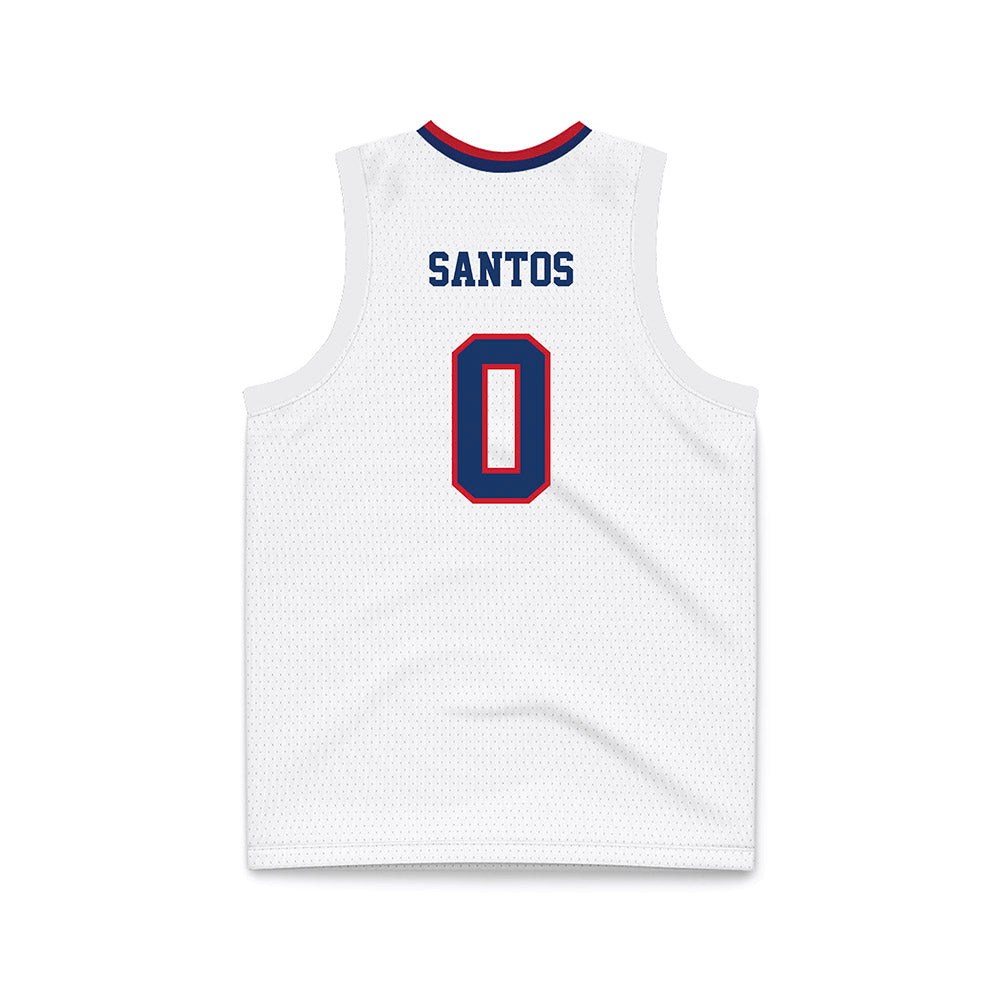 Francis Marion - NCAA Men's Basketball : Troy Santos - White Basketball Jersey-1