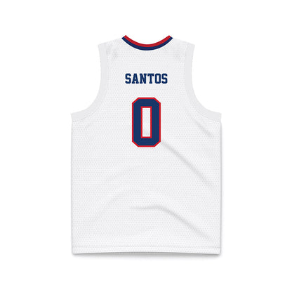 Francis Marion - NCAA Men's Basketball : Troy Santos - White Basketball Jersey-1