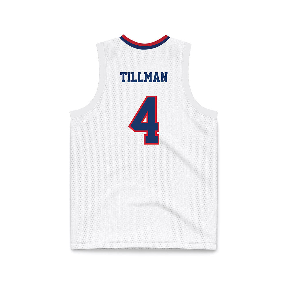 Francis Marion - NCAA Men's Basketball : AuMauri Tillman - White Basketball Jersey-1