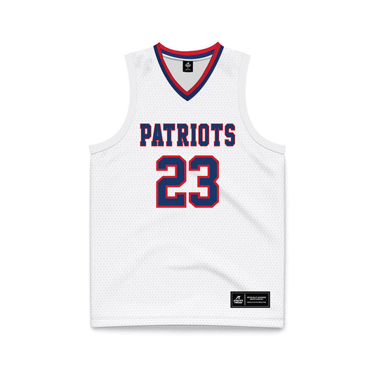 Francis Marion - NCAA Men's Basketball : Jaden Broughton - White Basketball Jersey-0