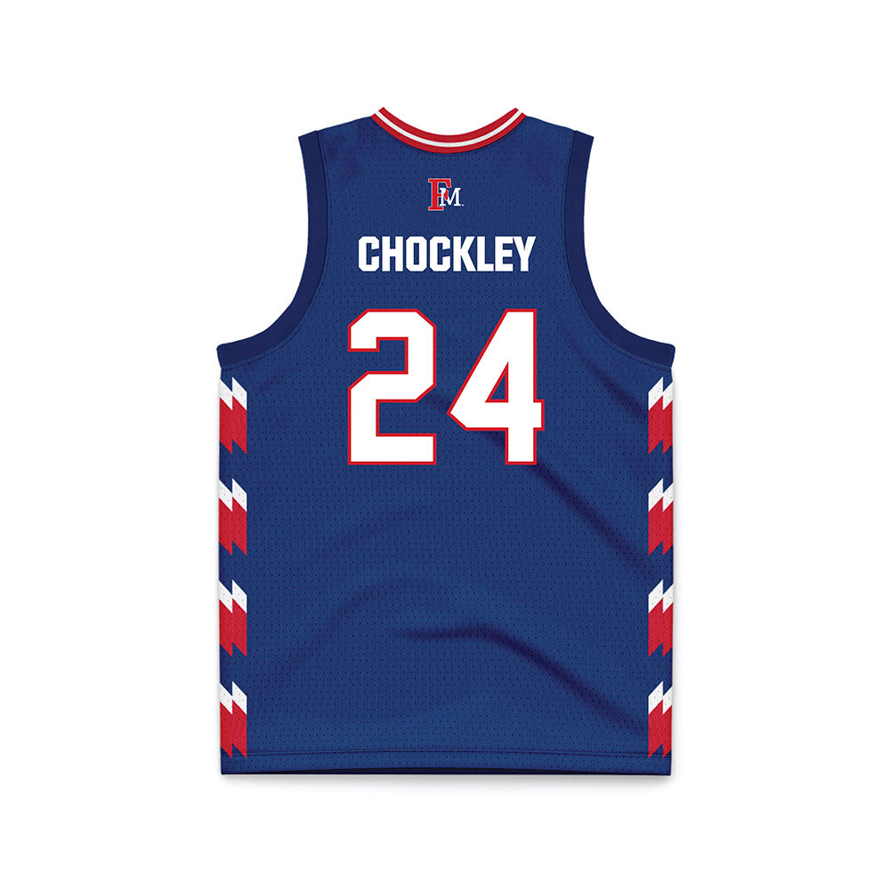 Francis Marion - NCAA Women's Basketball : Bentlee Chockley - Navy Basketball Jersey-1