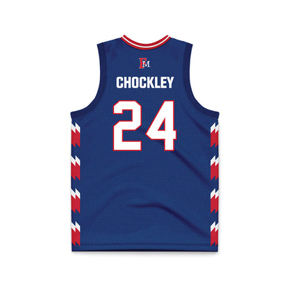 Francis Marion - NCAA Women's Basketball : Bentlee Chockley - Navy Basketball Jersey-1