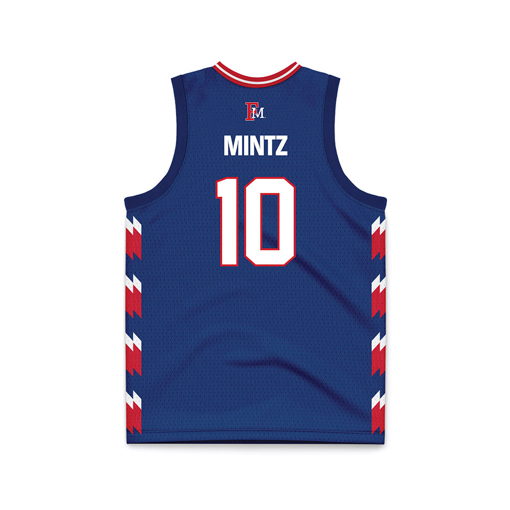 Francis Marion - NCAA Women's Basketball : Jordan Mintz - Navy Basketball Jersey-1