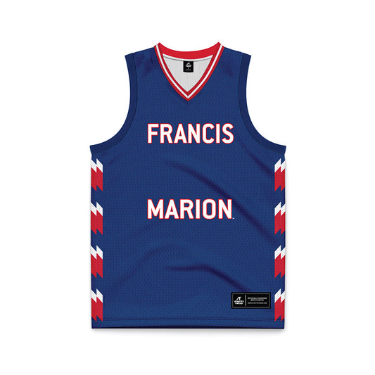 Francis Marion - NCAA Women's Basketball : Kiara Croskey - Navy Basketball Jersey-0