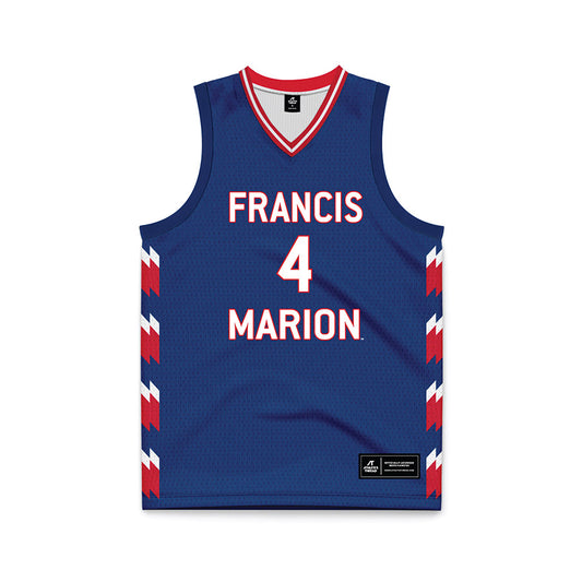 Francis Marion - NCAA Women's Basketball : Mariana Moody - Navy Basketball Jersey-0