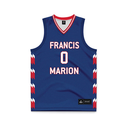 Francis Marion - NCAA Women's Basketball : Kiara Croskey - Navy Basketball Jersey-0
