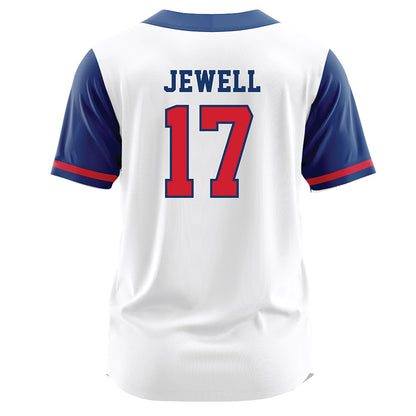 Francis Marion - NCAA Softball : McKenzie Jewell - White Jersey-1