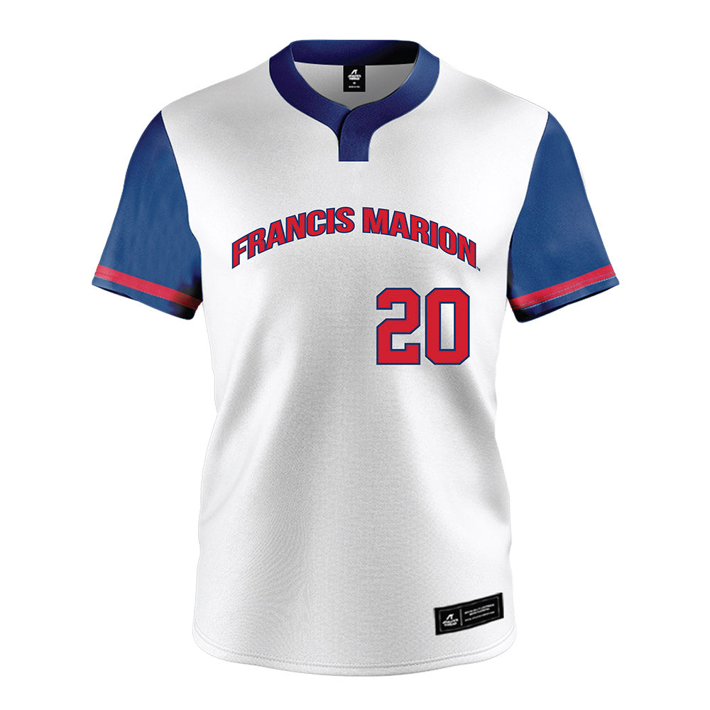 Francis Marion - NCAA Softball : Lainey Amaker - White Jersey-0