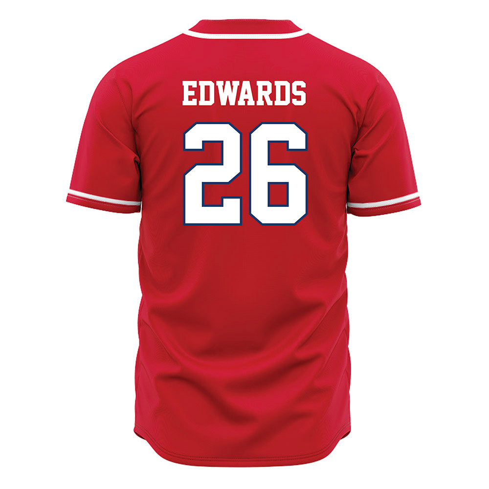 Francis Marion - NCAA Baseball : Roman Edwards - Red Jersey-1