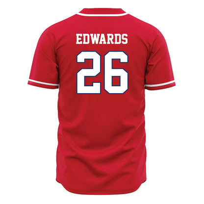 Francis Marion - NCAA Baseball : Roman Edwards - Red Jersey-1