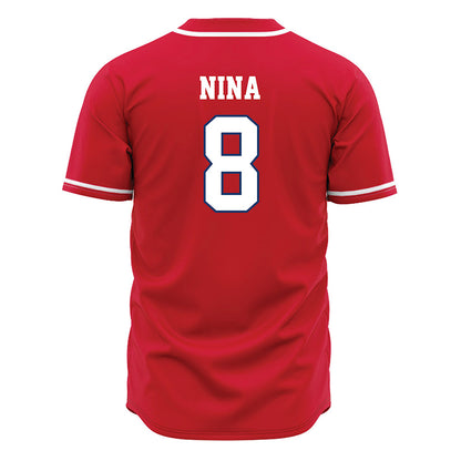 Francis Marion - NCAA Baseball : Adrian Nina - Red Jersey-1