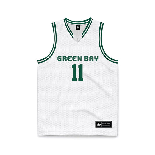 UW Green Bay - NCAA Men's Basketball : Trey Schachter - Basketball Jersey-0