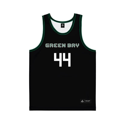 UW Green Bay - NCAA Women's Basketball : Kristina Ouimette - Black Basketball Jersey-0