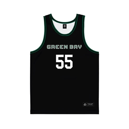 UW Green Bay - NCAA Women's Basketball : Meghan Schultz - Black Basketball Jersey-0