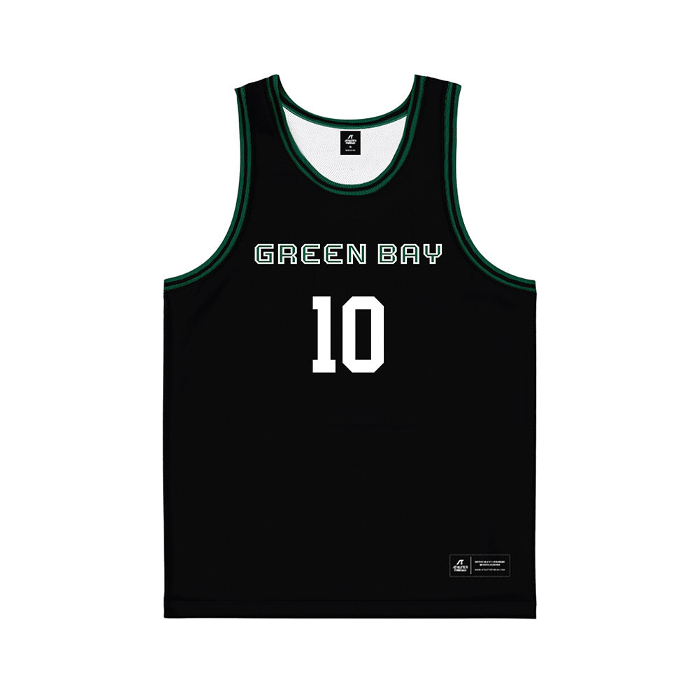 UW Green Bay - NCAA Women's Basketball : Julianna Ouimette - Black Basketball Jersey-0
