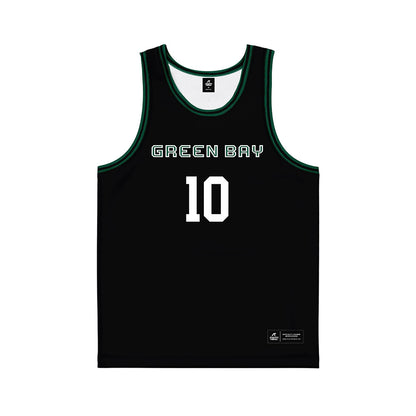 UW Green Bay - NCAA Women's Basketball : Julianna Ouimette - Black Basketball Jersey-0
