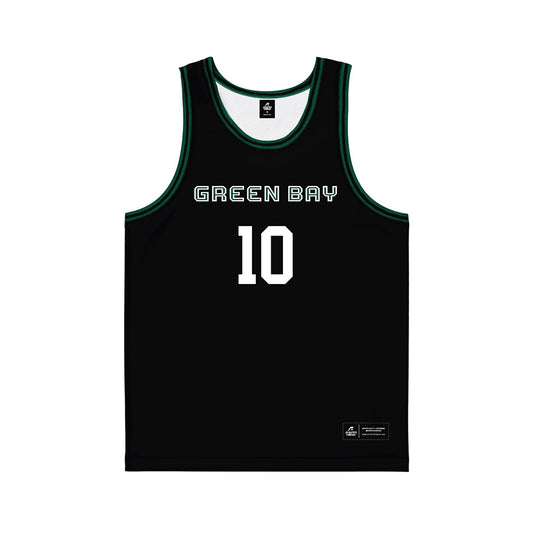 UW Green Bay - NCAA Women's Basketball : Julianna Ouimette - Black Basketball Jersey-0