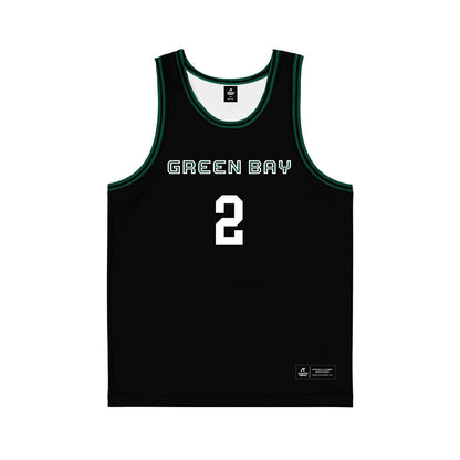 UW Green Bay - NCAA Women's Basketball : Lily Hansford - Black Basketball Jersey-0