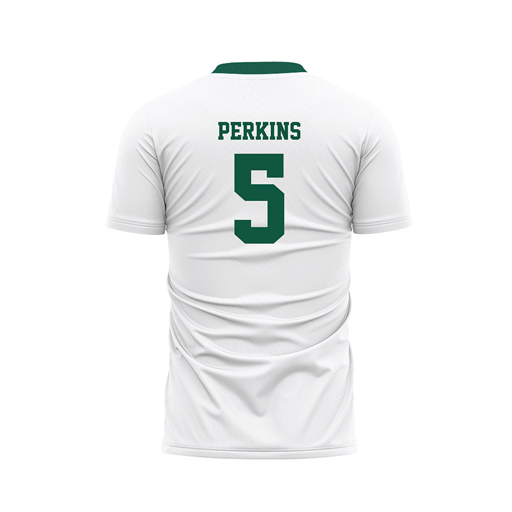 UW Green Bay - NCAA Men's Soccer : Ty Perkins - White Soccer Jersey-1