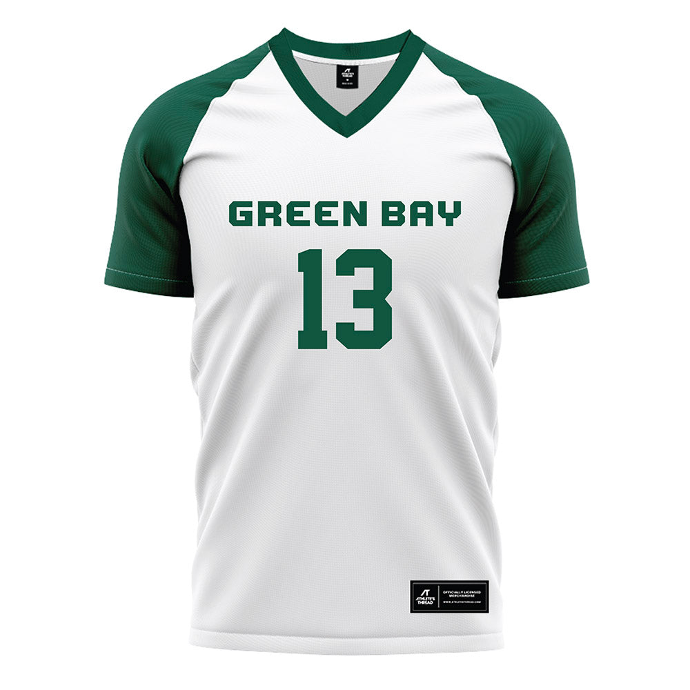 UW Green Bay - NCAA Women's Soccer : Ella Coates - White Soccer Jersey-0
