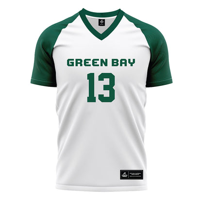 UW Green Bay - NCAA Women's Soccer : Ella Coates - White Soccer Jersey-0