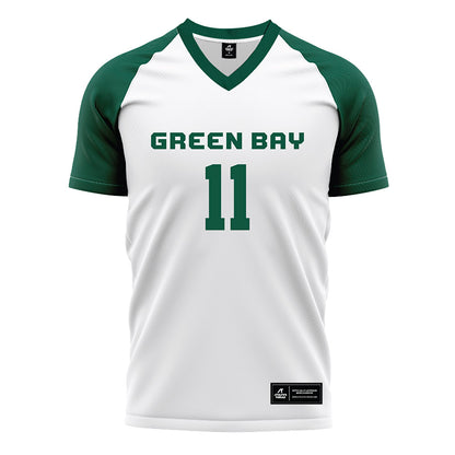 UW Green Bay - NCAA Women's Soccer : Becca Stoeckmann - White Soccer Jersey-0