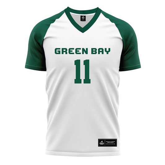 UW Green Bay - NCAA Women's Soccer : Becca Stoeckmann - White Soccer Jersey-0