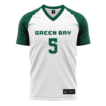 UW Green Bay - NCAA Women's Soccer : Abby Lom Lom - White Soccer Jersey-0